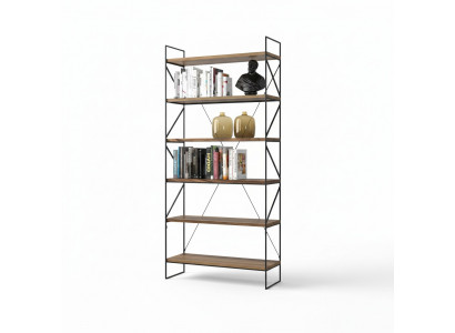 Wandregal Moderner Bücherschrank Wohnzimmer Regal Designer Holzmöbel