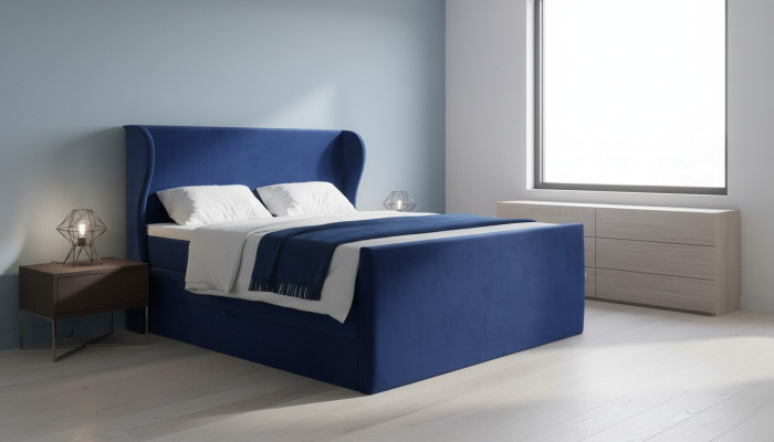 Bett Doppelbett Schlafzimmer Samt Polster Betten Design Möbel Polsterung