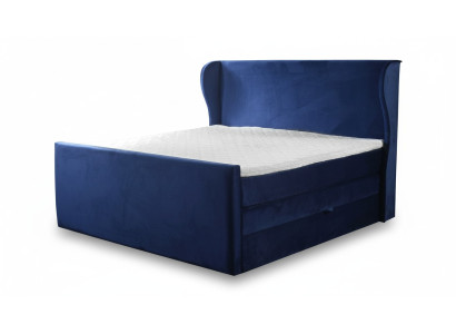 Bett Doppelbett Schlafzimmer Samt Polster Betten Design Möbel Polsterung