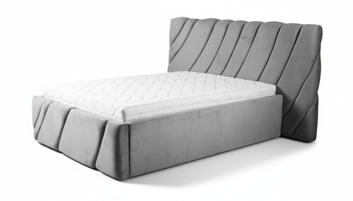 Graues Bett Samt Betten Doppelbett 140x200 Design Betten Hotel Einrichtung