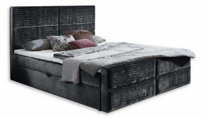 Schicke graue schlafzimmer holzmöbel design elegante polsterung stoff neu