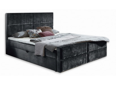 Schicke graue schlafzimmer holzmöbel design elegante polsterung stoff neu