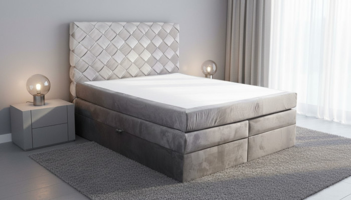 Boxspring Bett mit Bettkasten Matratze Betten Chesterfield Schlafzimmer