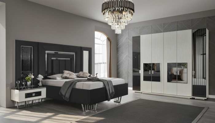 Schlafzimmer Schrank Möbel Metall Luxus Betten Elegant Bett Metall Bettgestell