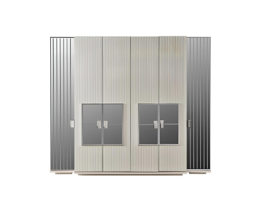 Schlafzimmer Set 2x Nachttische Kleiderschrank Komplett Zimmer Bett Möbel 4tlg