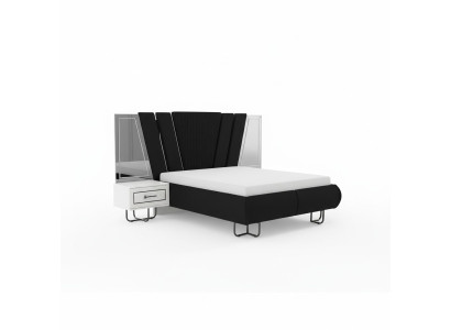 Schlafzimmer Bett mit 2 Nachttischen Doppelbett Möbel Polster Betten 3tlg Kasten