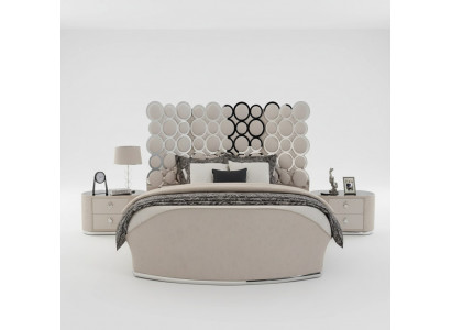 Designerbett Luxus Textilbetten Schlafzimmer Doppelbett 200x200cm Bettrahmen