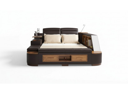 Multifunktion Bett Doppelbetten Modernes Bettgestell Betten 180x200cm Hotel Neu