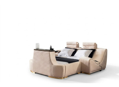 Doppelbett Luxus Doppelbett modernes Design Bettrahmen Bettrahmen Betten