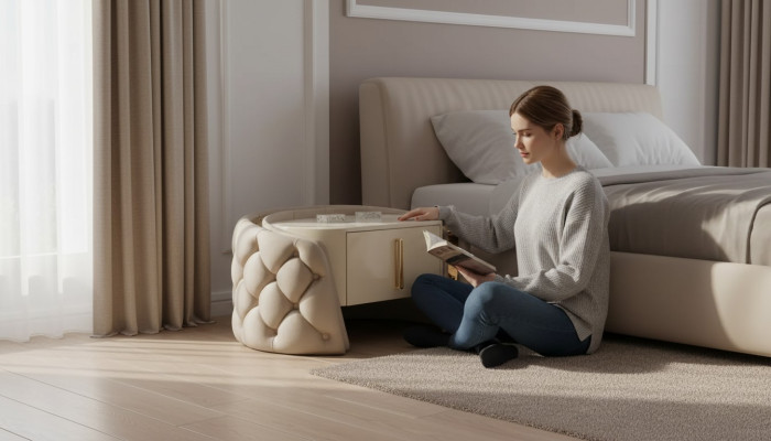 Klassischer Nachtschrank Nachttisch Möbel Konsole Ablage Schlafzimmer
