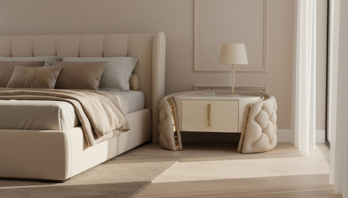 Klassischer Nachtschrank Nachttisch Möbel Konsole Ablage Schlafzimmer