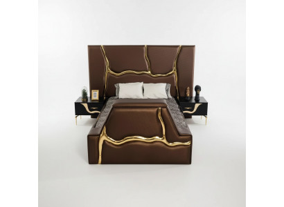 Schlafzimmer Bett 2x Nachttische Luxus Betten Set Komplett Design Möbel 3 tlg.