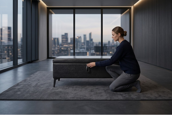 Gepolstert Hocker Fußhocker Beistellhocker Ottomane Chaiselounge Sitzbank