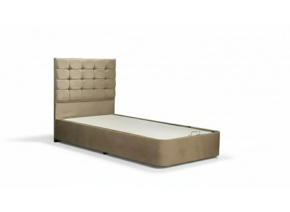 Luxuriöses Designerbett mit Matratze von einem europäischen Möbelhersteller für Schlafzimmer	