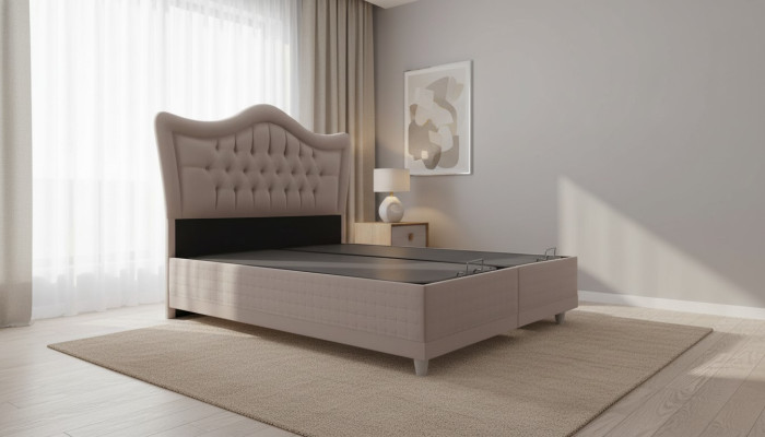 Luxus Bett mit Kingsize Matratze Hotelbett Bettkasten Schlafzimmer Betten