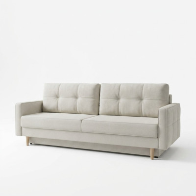 Sofa 3 Sitzer Weiß Sofas Sitz Wohnzimmer Modern Design Polster Stoff Luxus Neu