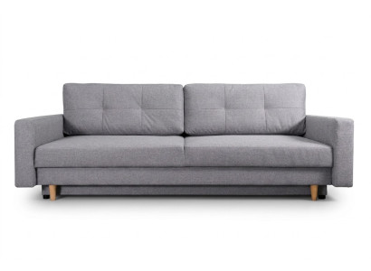 Sofa 3 Sitzer Grau Sofas Stil Luxus Wohnzimmer Modern Design Polster Stoff Neu