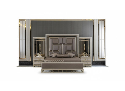 Bett Braun Elegantes Schlafzimmer Design Schön Luxus Doppel Betten