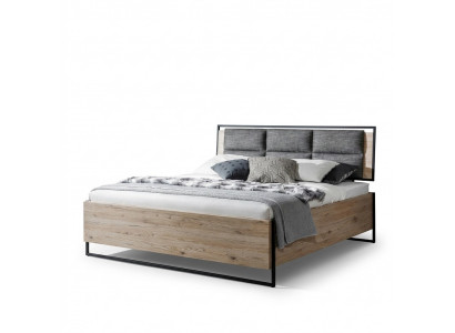Bett Beige Loft Design Modern Doppel Betten Schlafzimmer Elegantes Möbel Neu
