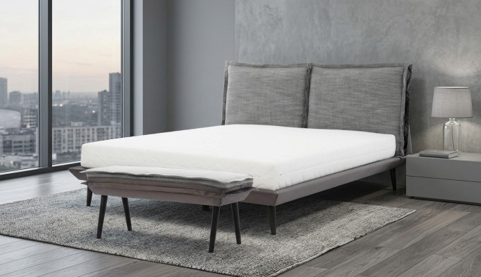 Bett Grau Schön Design Modern Luxus Betten Schlafzimmer Elegantes Möbel