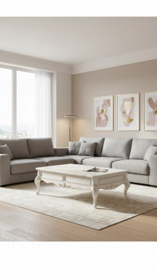 Couchtisch Weiß Tische Wohnzimmer Elegantes Klassische Design Möbel