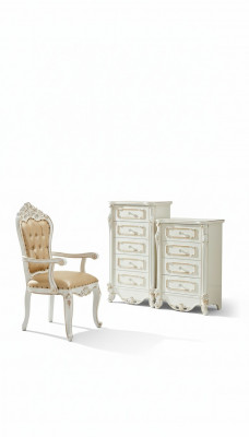 Schlafzimmer Set Weiß Design Elegantes 2x Kommode Klassische Möbel Luxus 2tlg.