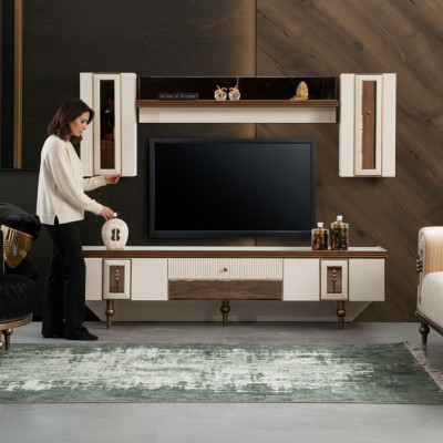 Ein luxuriöser TV-Nachttisch für Ihr Wohnzimmer im modernen Stil