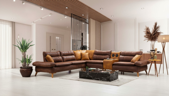 Bluetooth Multifunktion Sofa Couch Ecksofa Sound System Wohnlandschaft