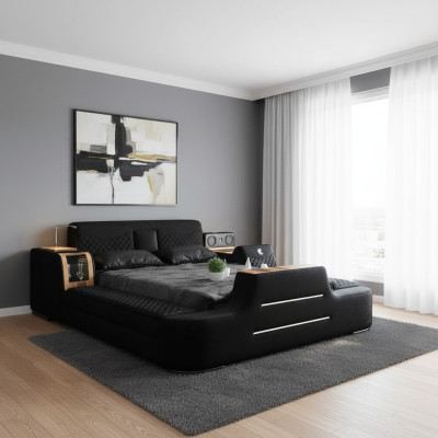 Bett mit tv Lift Fernseher Multifunktion Betten Doppelbett Schlafzimmer