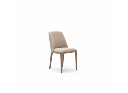 Luxus Design Polster Stuhl Stühle Sitz Esszimmer Holz Textil Sessel Echtholz
