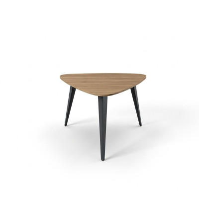 Dreieckiger Couchtisch Arbeitszimmermöbel Kaffetisch Holzmöbel Braun Neu