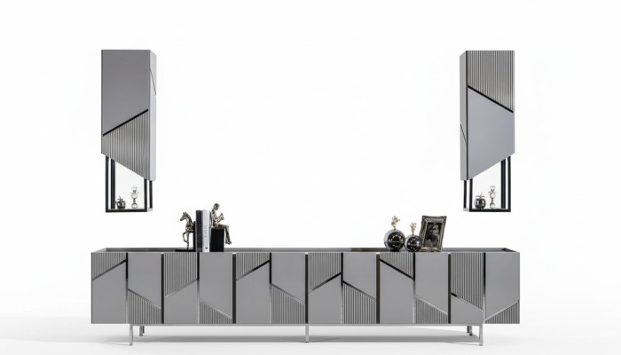 TV-Ständer+2x Regale Sideboard rtv Lowboard Wohnzimmer Holz Modern Neu