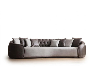 Luxus Bank Sofa Couch Wohnzimmer Kanzlei Möbel Textil Sofas 3 Sitzer