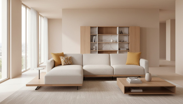 Wohnlandschaft Eckgarnitur L-form Couch Polster Stoff Ecksofa