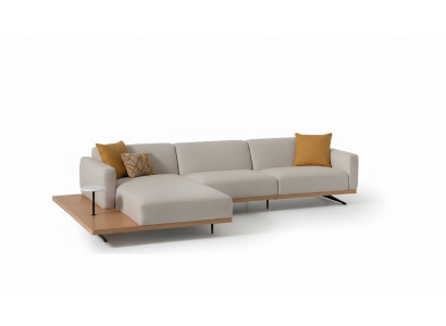 Wohnlandschaft Eckgarnitur L-form Couch Polster Stoff Ecksofa