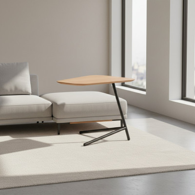 Luxus Wohnzimmer Beistelltisch Modern Möbel Material Holz mit Metall