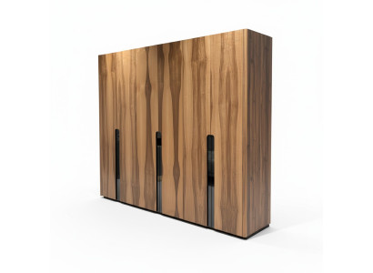 Sechstüriger Kleiderschrank Schrank Holz Möbel Schlafzimmer xxl Holz