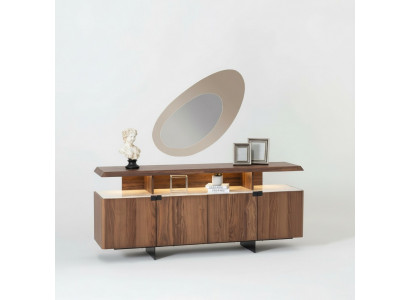2tlg Luxus Holz Kommode Schrank Sideboard Anrichte Design Möbel