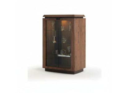 Luxus Holz Vitrine Anrichte Design Schränke braun Möbel Schrank Neu