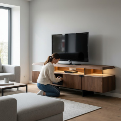 Luxus Lowboard rtv Regal Sideboard tv Fernseh Ständer Schrank Möbel