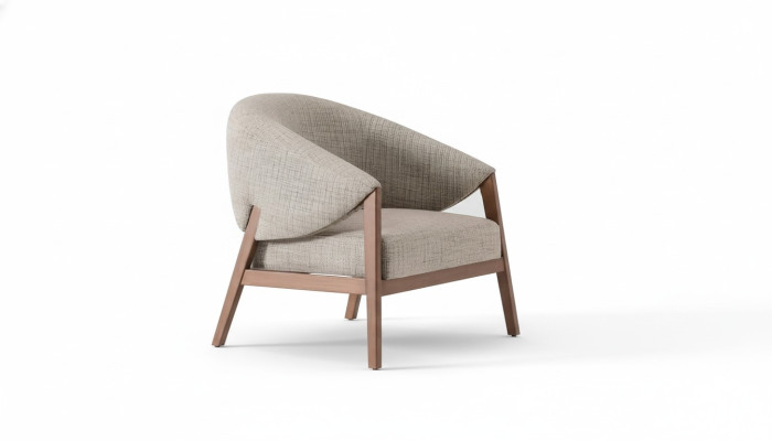 Luxus Wohnlandschaft Sessel Couch Polster Textil Couchen Design Grau