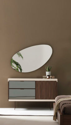 Chambre à Coucher Console Armoires Luxe Bois Avec Verre Moderne Design