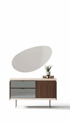 Chambre à Coucher Console Armoires Luxe Bois Avec Verre Moderne Design