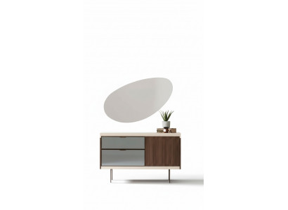 Chambre à Coucher Console Armoires Luxe Bois Avec Verre Moderne Design