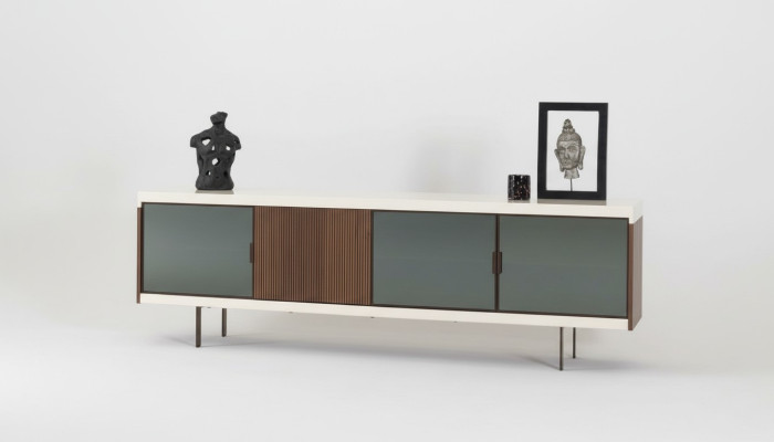 Niedriges Sideboard Schrank Kommode Schränke Kommoden 225cm Anrichte