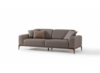 Wohnzimmer Sofa Couch Dreisitzer Design Luxus Couchen Möbel braun