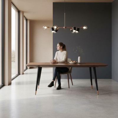Esstisch Moderne Esszimmer Wohnzimmer Küche Design Tisch Edelstahl