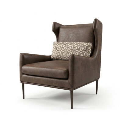 Wohnzimmer Sessel Sitz Modernes Design Braun Stil Modern Luxus Neu