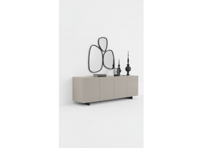 Wohnzimmer Spiegel Anrichte Schrank Edle Design Luxus 2tlg. neu Beige