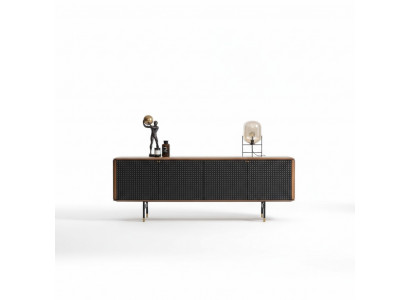 Wohnzimmer Anrichte braune Luxus Stil moderner Holz Sideboard Loft 228cm